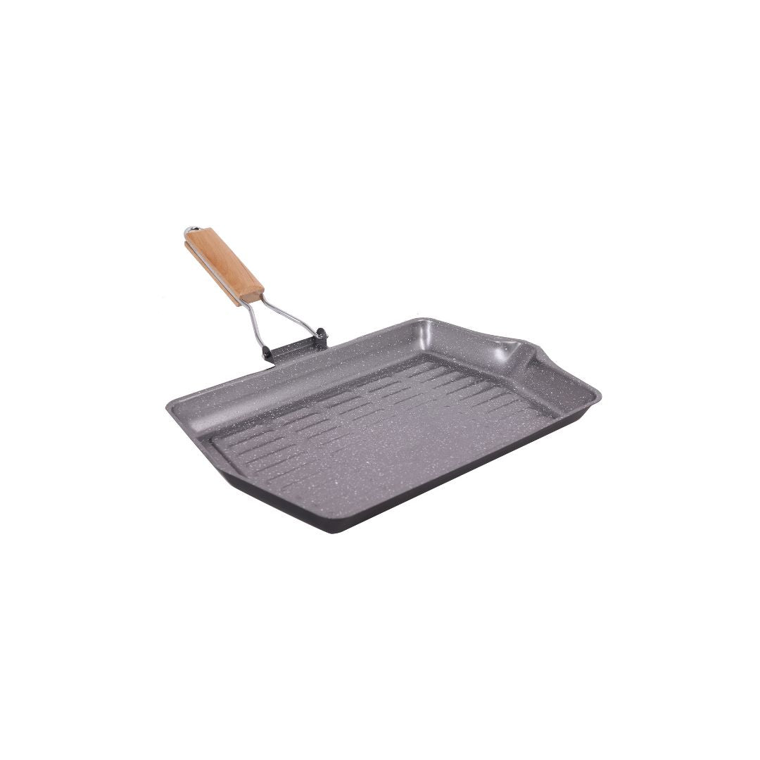 Carbon Steel Grill Pan 34X22 – Multi-Layer Non-Stick, PFOA-Free, Durable & Easy-to-Clean