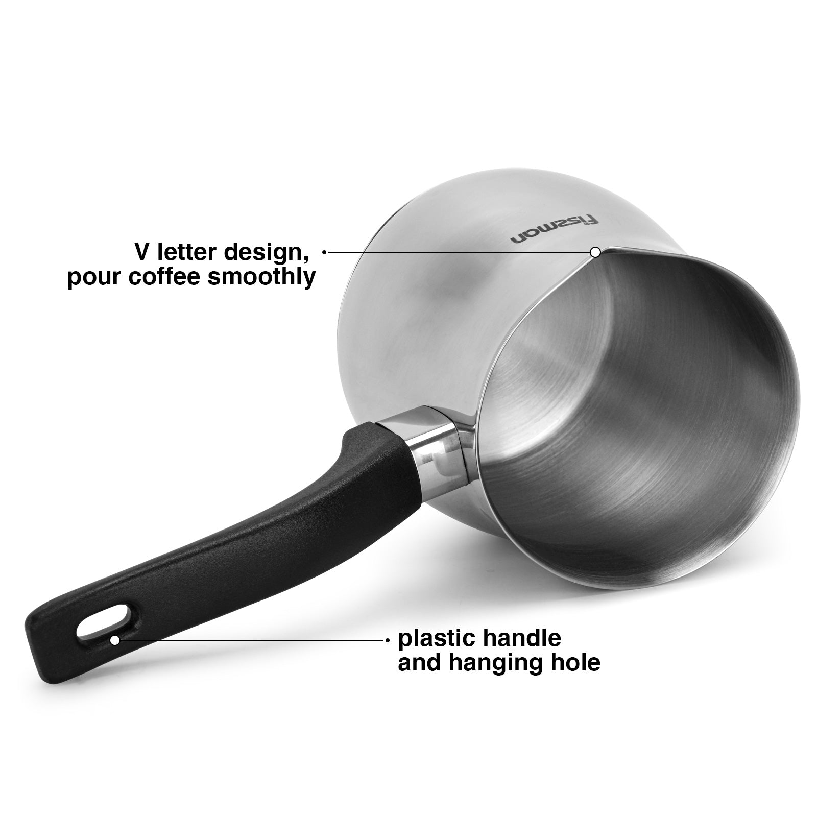 Fissman Coffee Pot 810 ml With Induction Bottom (Stainless Steel)