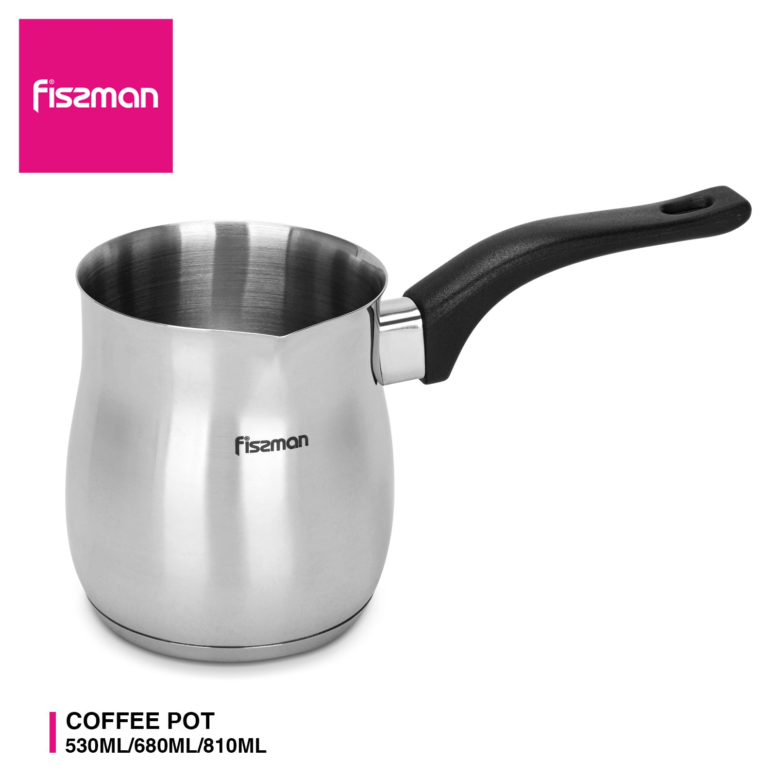 Fissman Coffee Pot 810 ml With Induction Bottom (Stainless Steel)