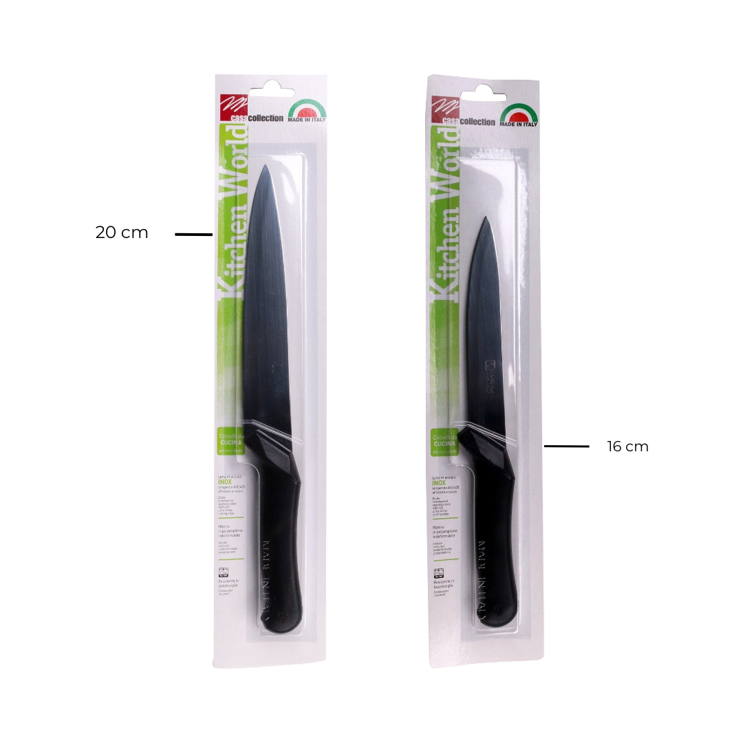 Stainless Steel Kitchen Knives – Chef’s Knife 16/20cm, Bread Knife 20cm, Santoku Knife 18cm, Ham Knife 24cm | Ultra Sharp, Durable, Easy to Clean