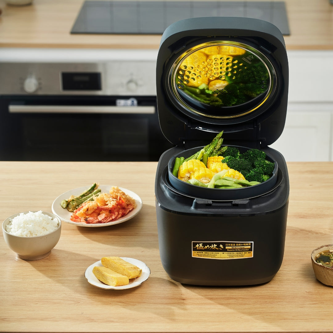 Zojirushi NW-QAQ10/18 IH Rice Cooker – Japanese Quality Induction Heating, Non-Stick Inner Pan, Healthy Grain & Rice Menus, Steam Function