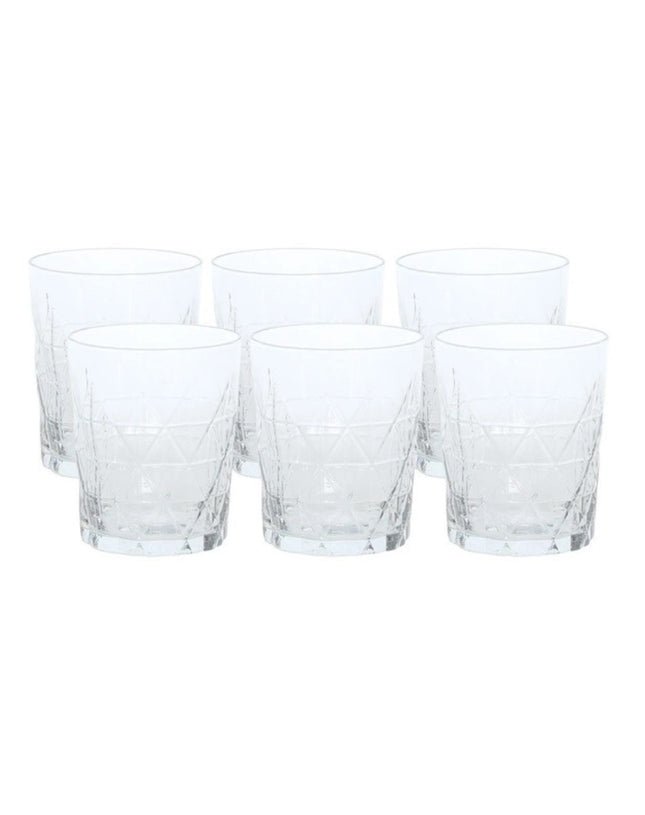 Tognana Transparent Glasses / Just Tumblers, Set of 6, 0.34 Litre, Glass