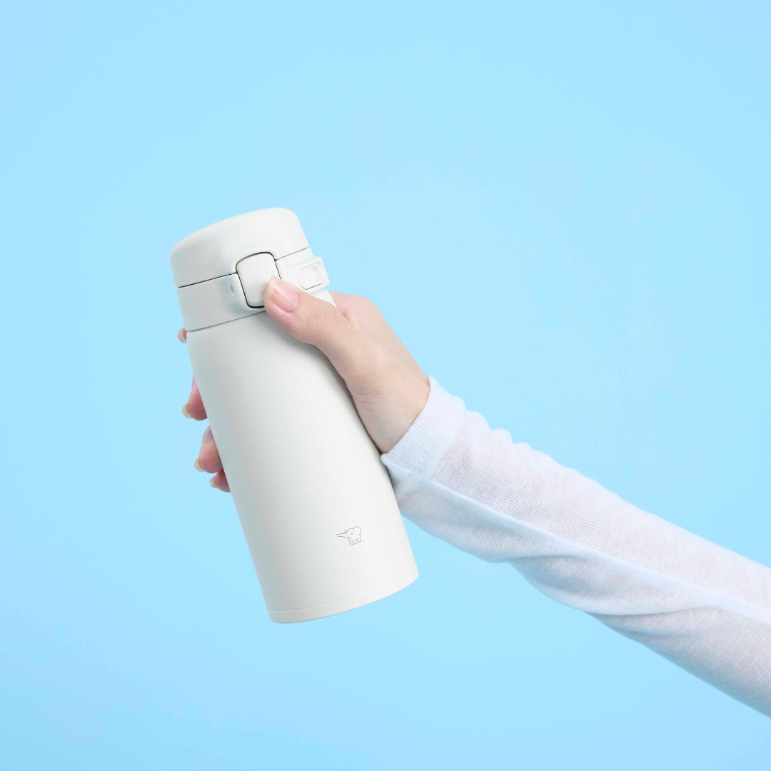 Zojirushi SU-BA36/48 Vacuum Insulated Bottle – Hot & Cold Stainless Steel Travel Thermos, Leak-Proof One-Touch Compact Bottle