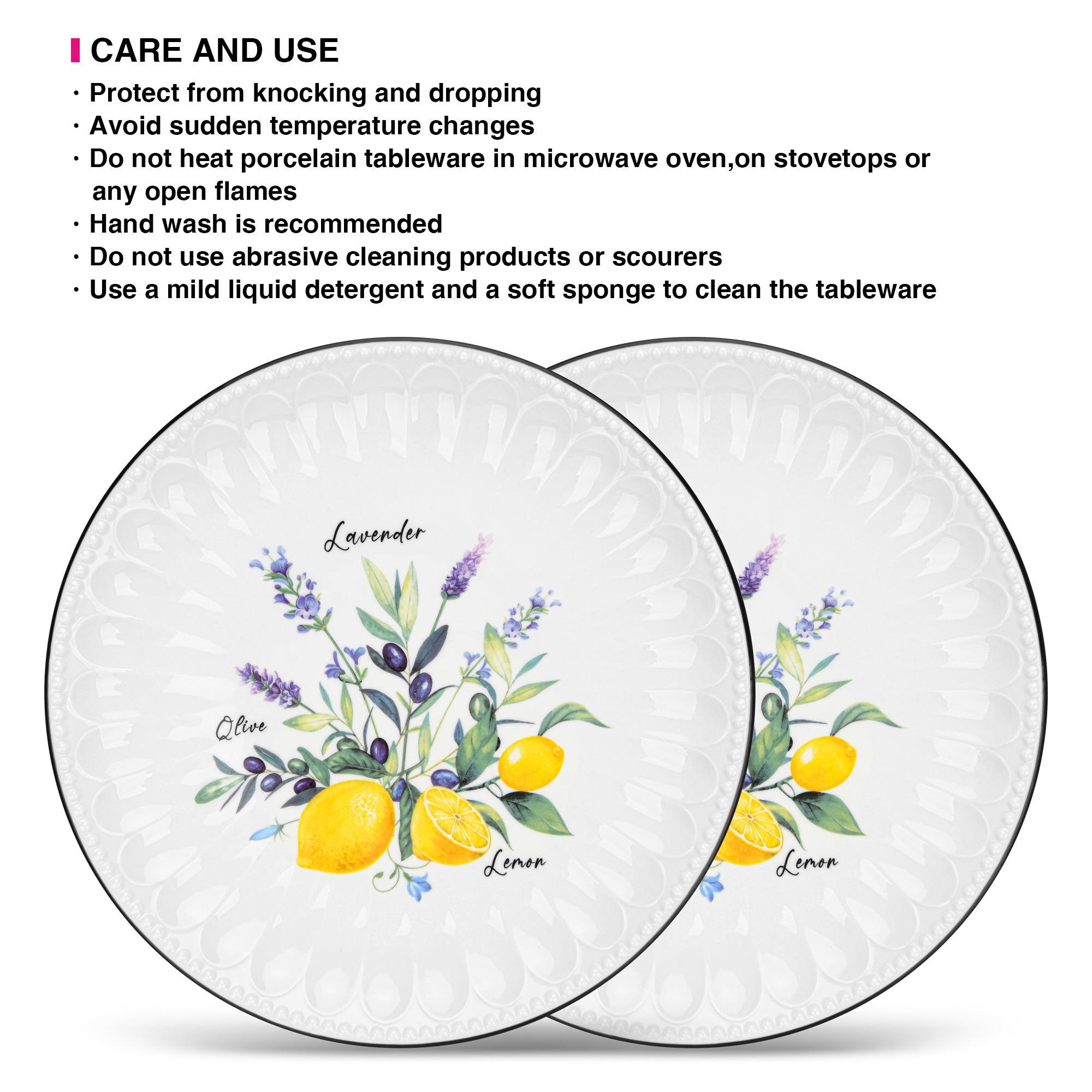 Fissman Set of 2 plates PROVENCE 26 cm (porcelain)
