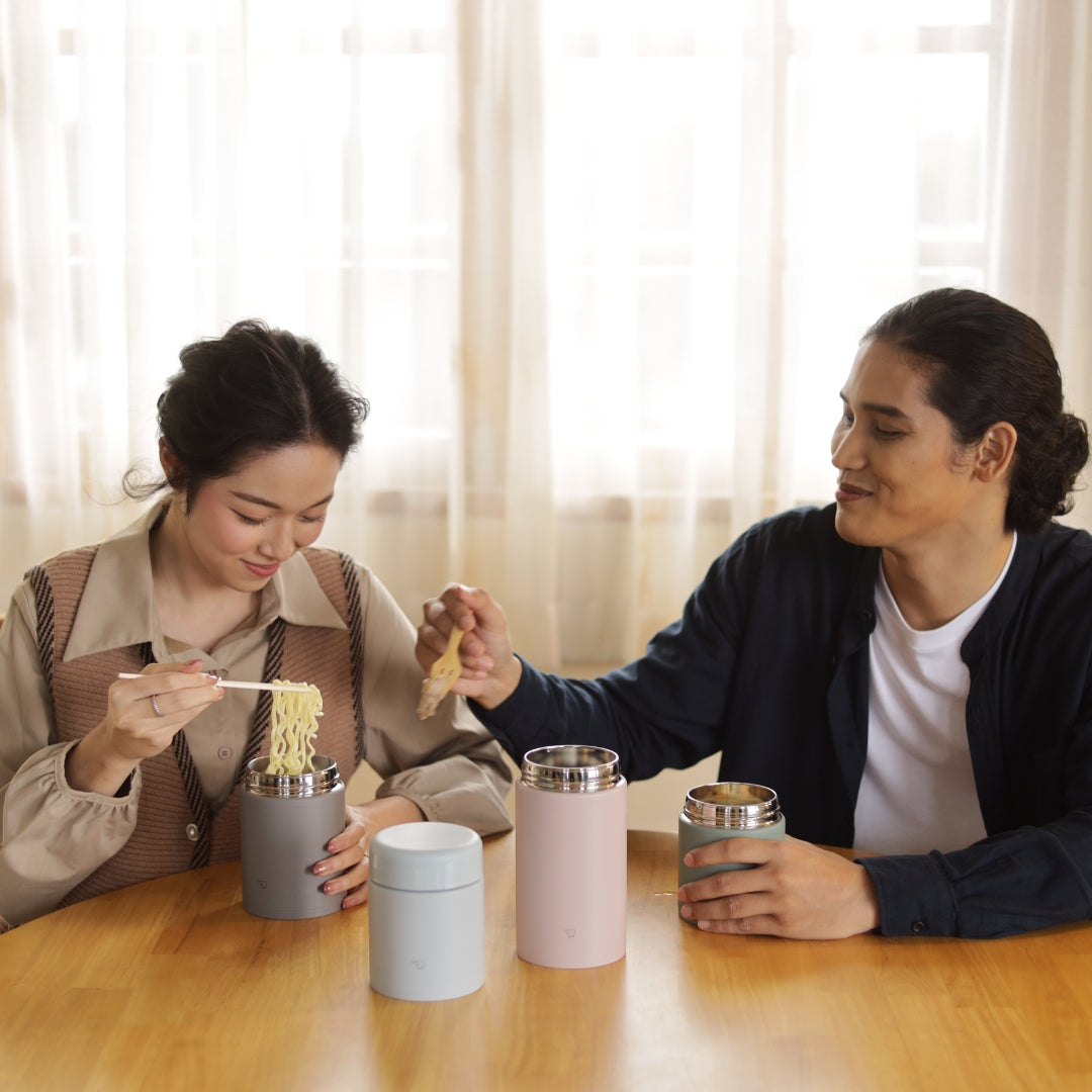 Zojirushi Stainless Steel Vacuum Insulated Food Jar, SW-KA 0.3L/0.4L/0.52L/0.75L - Cookette