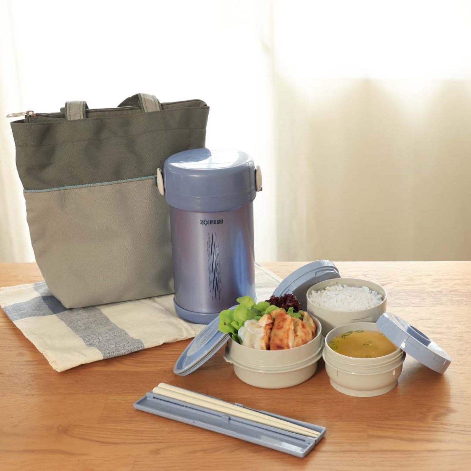 Zojirushi SL-NC 0.84L Stainless Steel Vacuum Lunch Jar – Durable, Leak-Proof, Portable, Keeps Food Hot & Cold