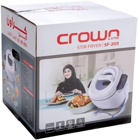 Crownline SF-203 Automatic Stir-Fryer with 6L pot capacity package- Cookette