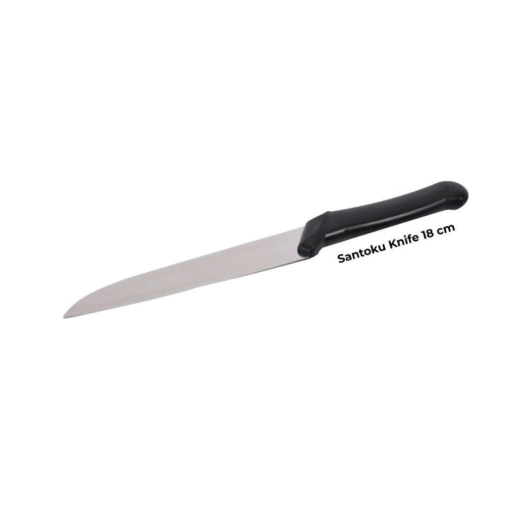 Stainless Steel Kitchen Knives – Chef’s Knife 16/20cm, Bread Knife 20cm, Santoku Knife 18cm, Ham Knife 24cm | Ultra Sharp, Durable, Easy to Clean