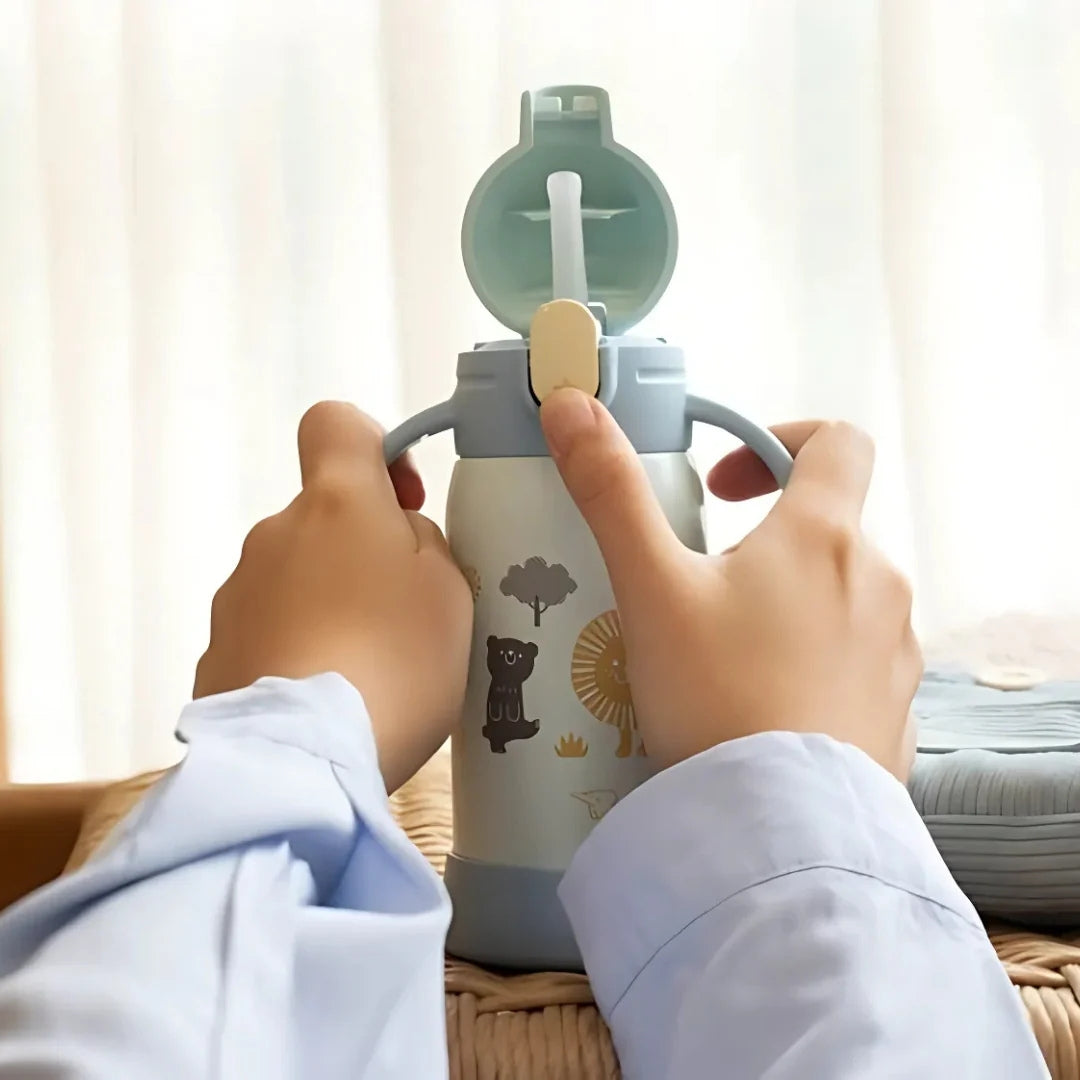 Zojirushi Stainless Steel Vacuum Insulated Kids Bottle, SQ-DA30E - Cookette