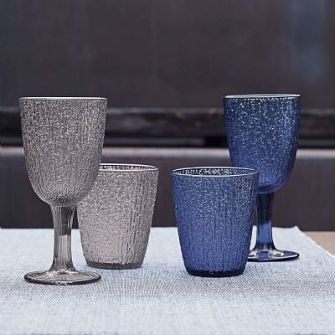 Tognana Davor - Set 3 Goblets Glass Blue/Grey