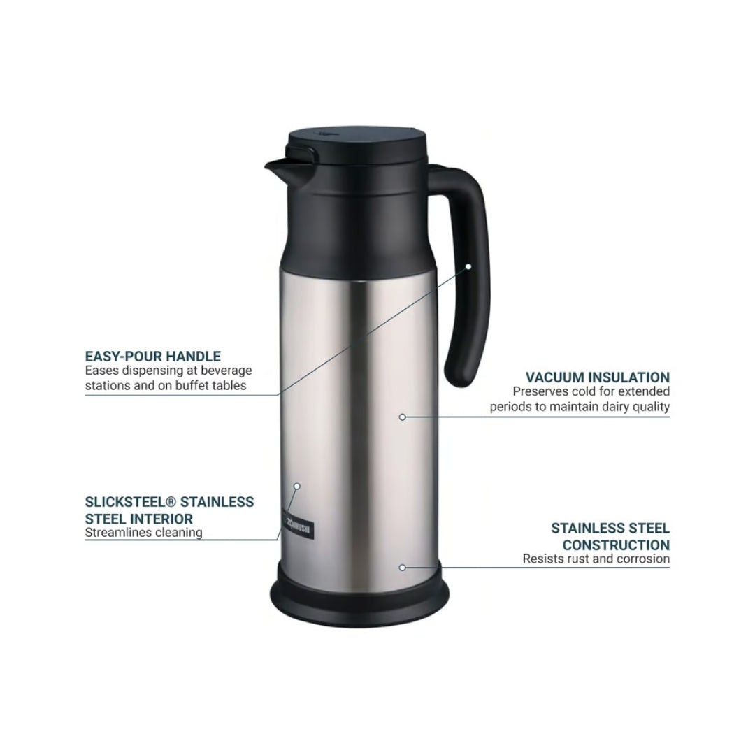 Zojirushi Stainless Steel Vacuum Cream Server, SH-MAE 1.0 L - Cookette