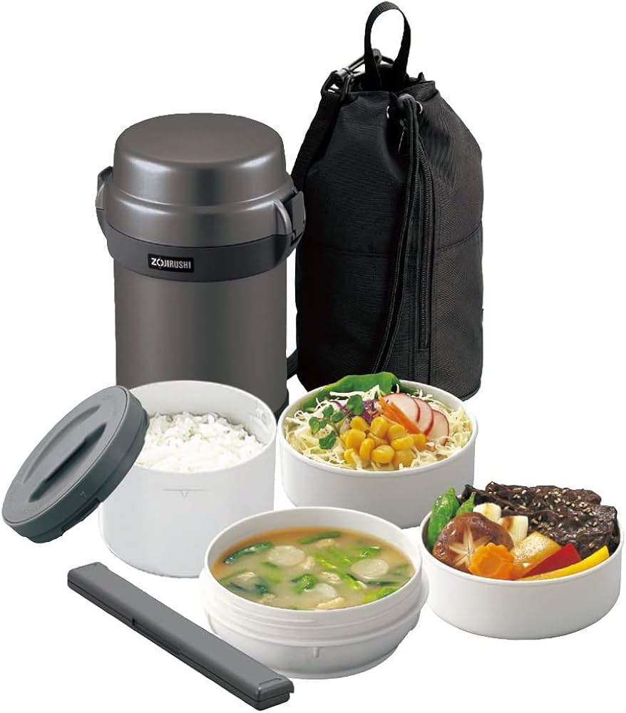 Zojirushi SL-JAF 1.23L Stainless Steel Vacuum Lunch Jar – Hot & Cold, Leak-Proof, Durable, Portable