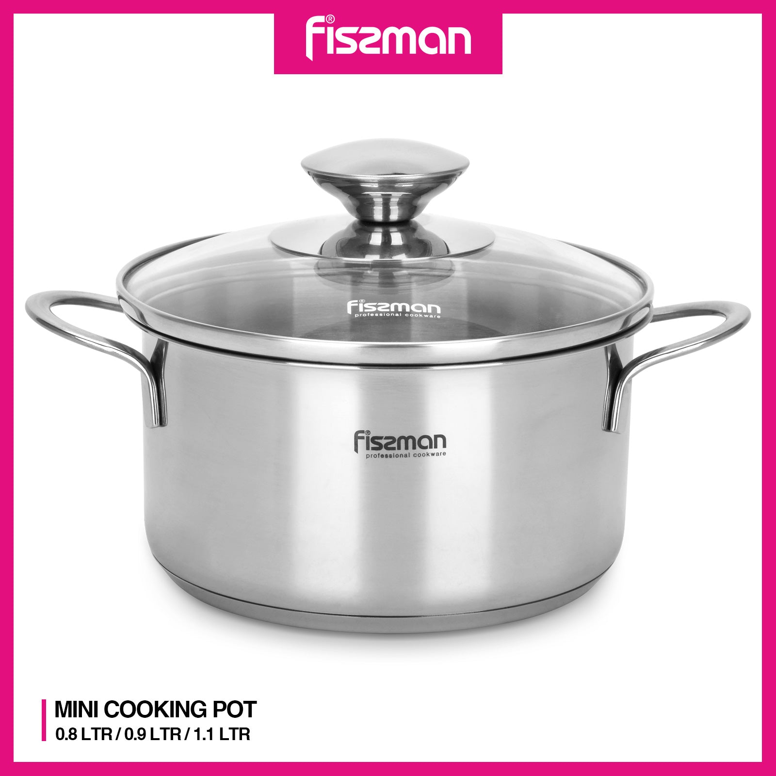 Fissman Saucepot With Lid 14cm/1.1LTR Bambino Series Stainless Steel