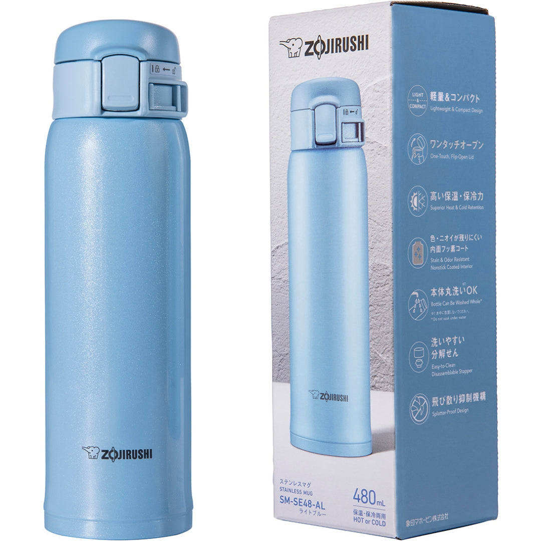 Zojirushi Stainless Steel Vacuum Insulated Bottle, SM-SE 0.36L/0.48L/0.60L