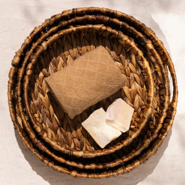Touche Deco Boho Bliss Basket Set (Set of 3) - 37x37x7.5
