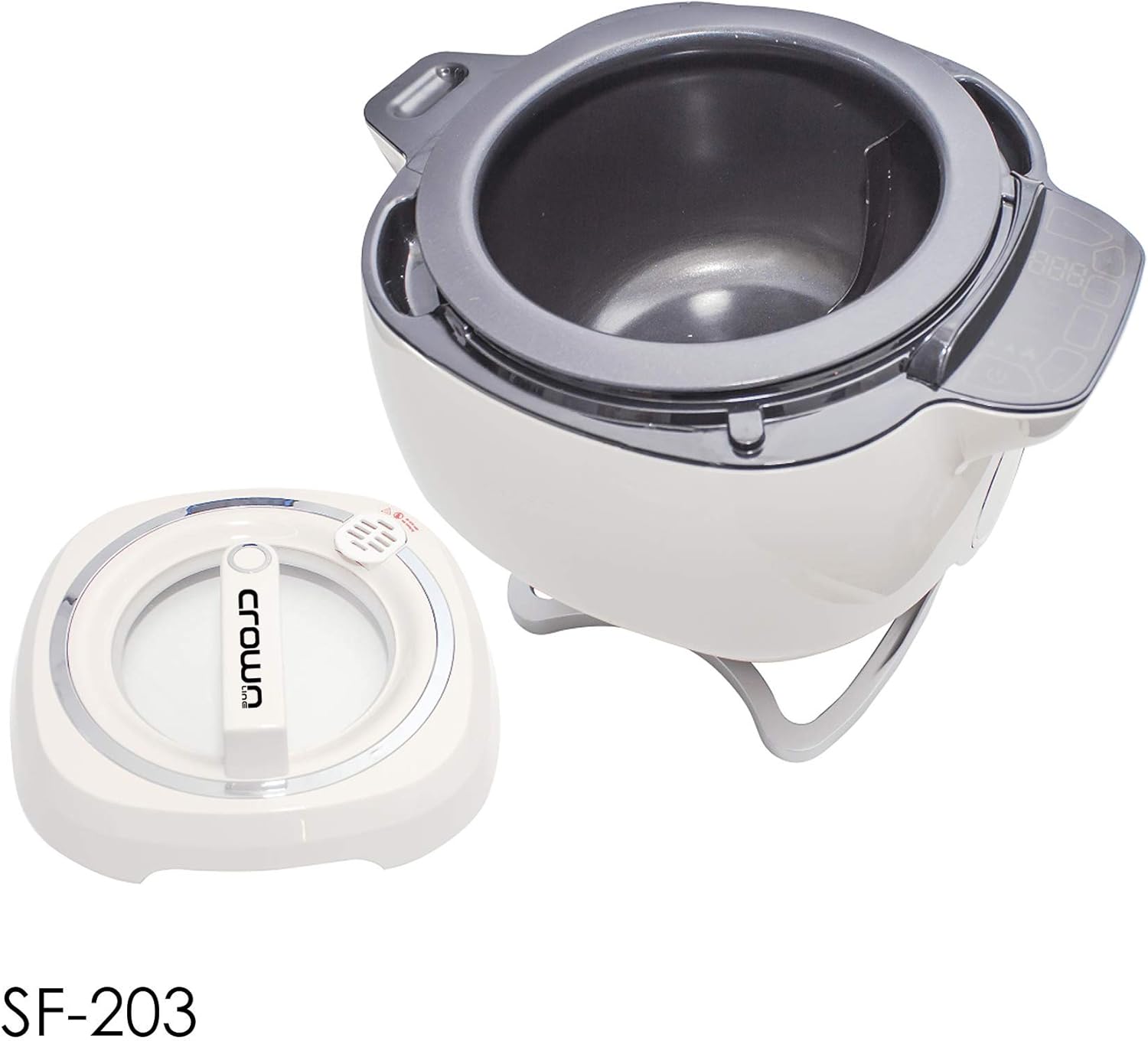Crownline SF-203 Automatic Stir-Fryer - 360° Rotation, 6L