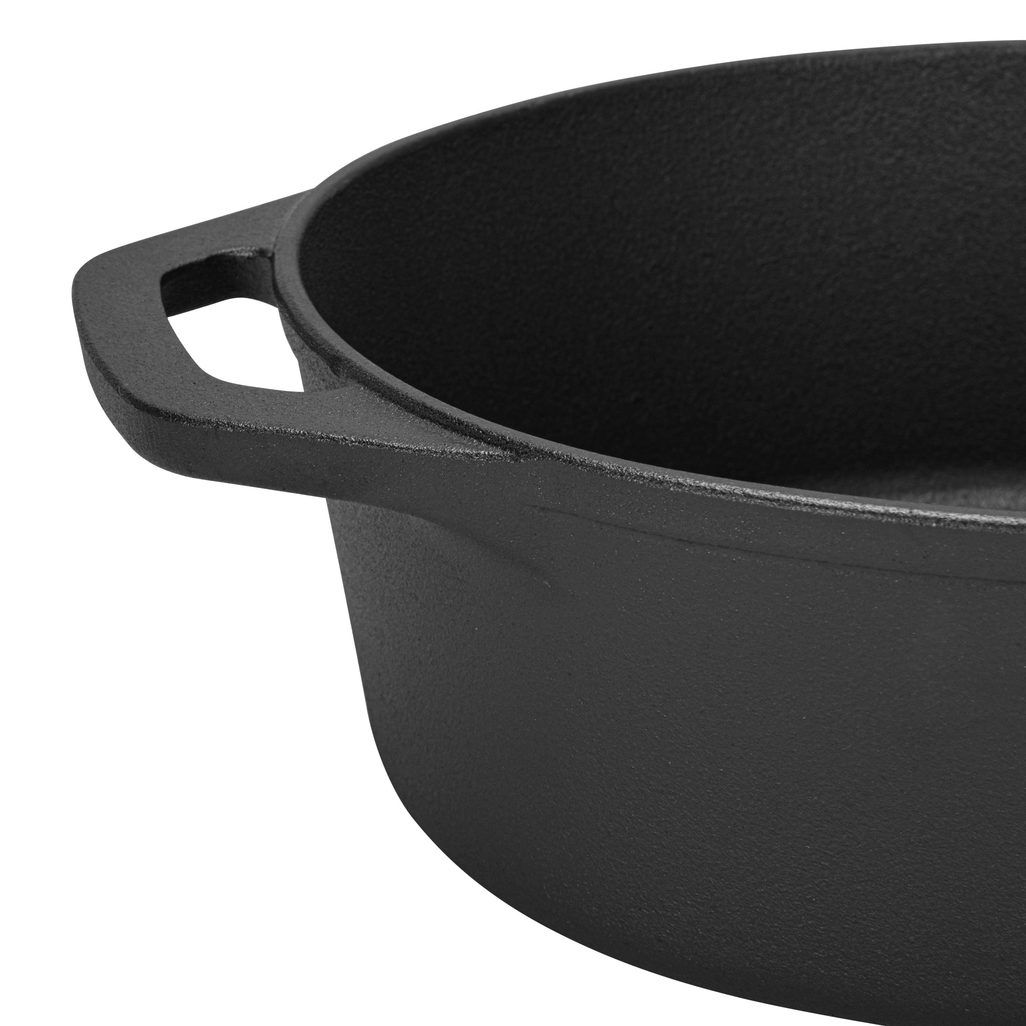 Fissman Casserole with Lid 33cm/6LTR with Lid (Cast Iron)