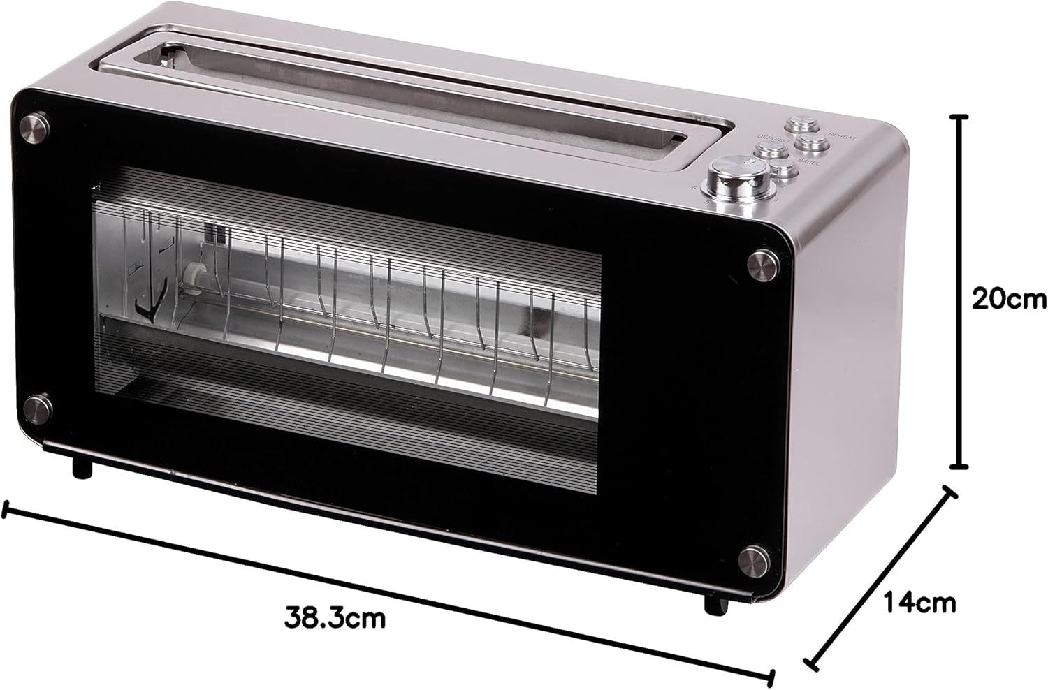 Crownline TR-274 2-slice toaster dimensions- cookette