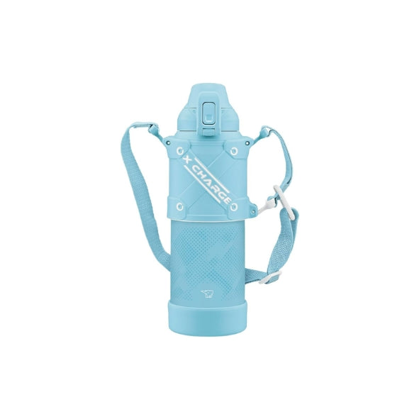 Zojirushi SD-HB 1.0L stainless steel cold hydration bottle in Turquoise.