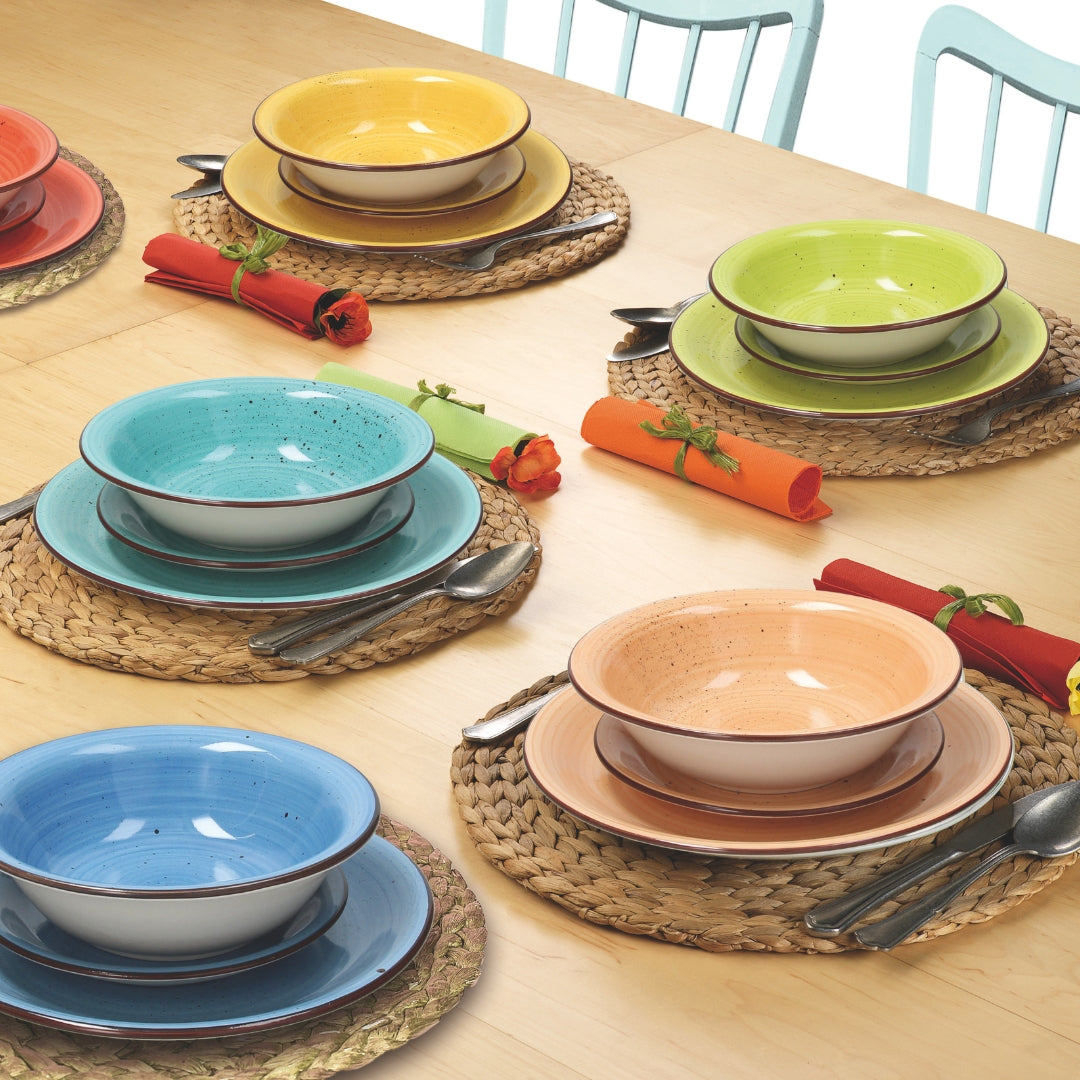 Tognana Louise Art & Pepper 18-Piece Stoneware Dinner Set - Cookette