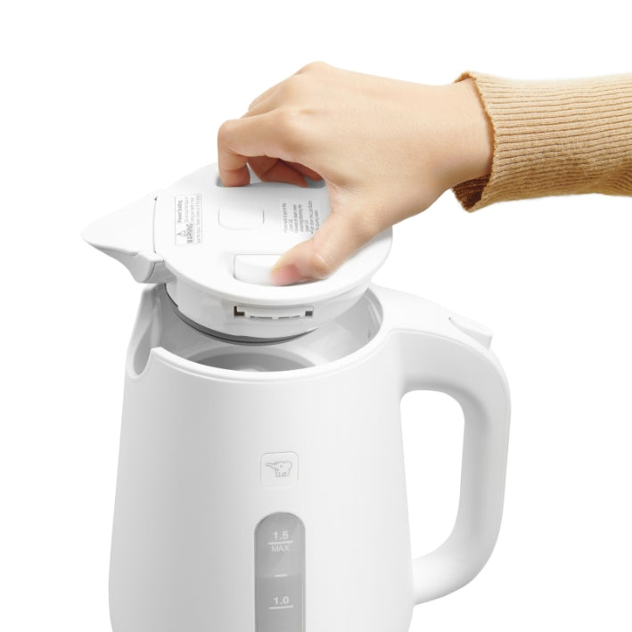 Zojirushi 1.5L Family Safe-Touch Electric Kettle 1300W – White