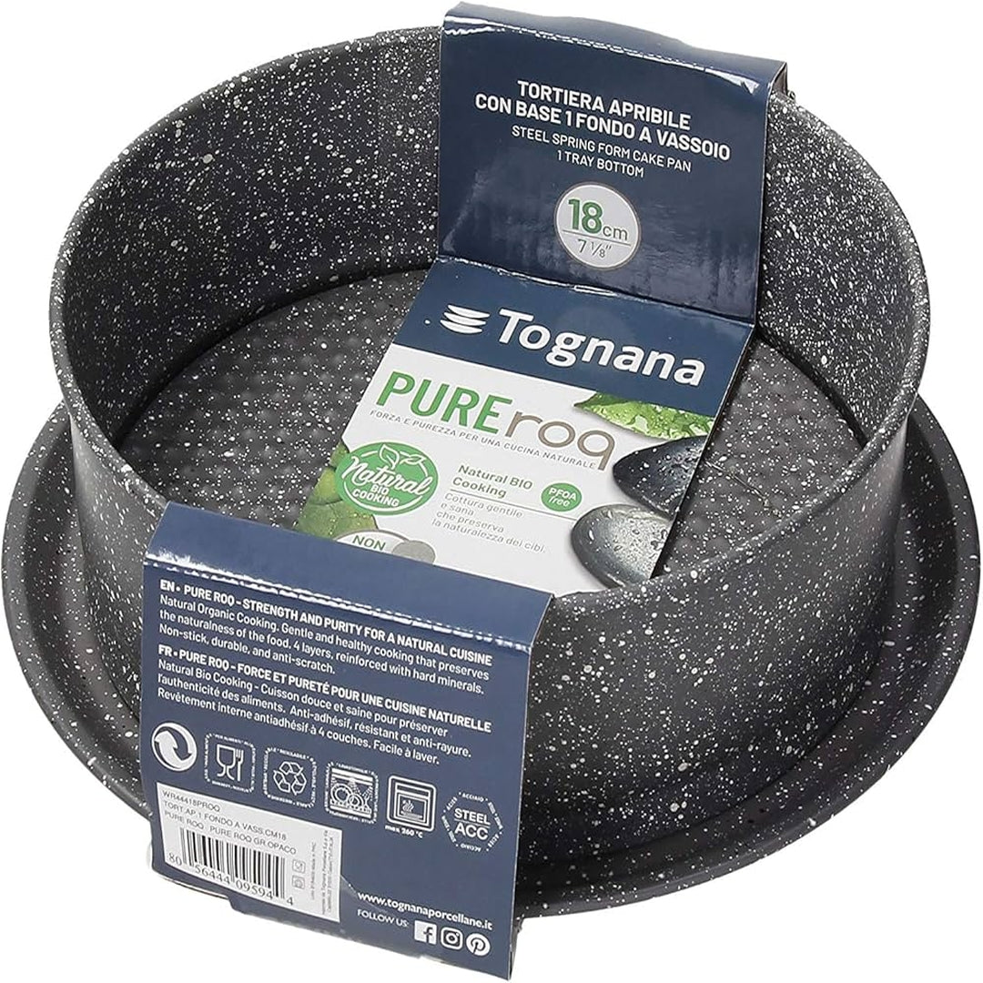 Tognana Bakeware Springform Cakepan - Bakeware W/Tray 22Cm/24Cm/26Cm Pure Roq - Gray