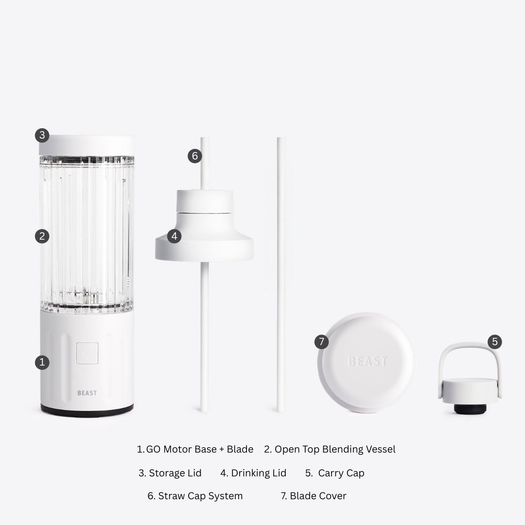 Beast 3 Battery Cordless Mighty GO Open Vessel - Portable Blender