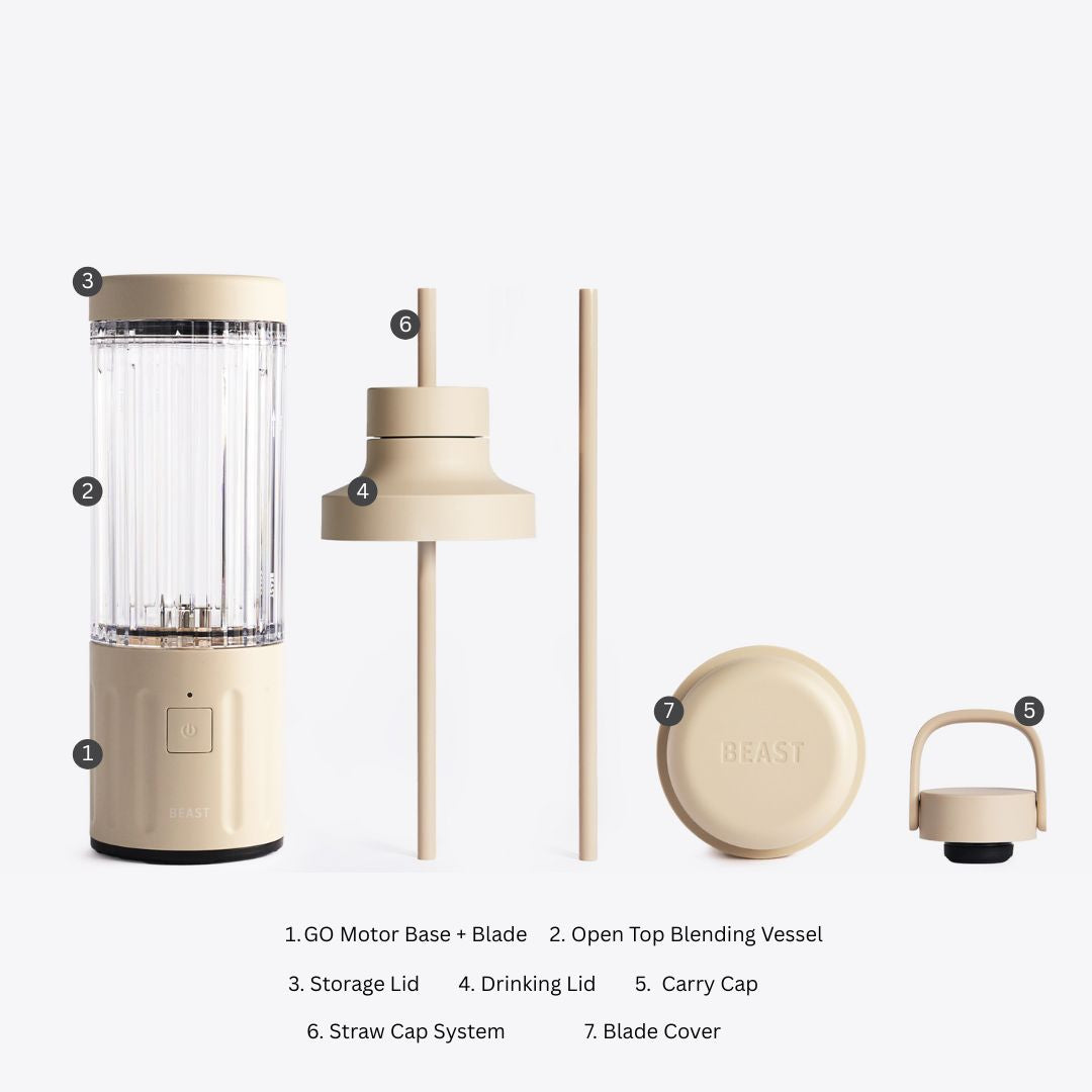 Beast 3 Battery Cordless Mighty GO Open Vessel - Portable Blender