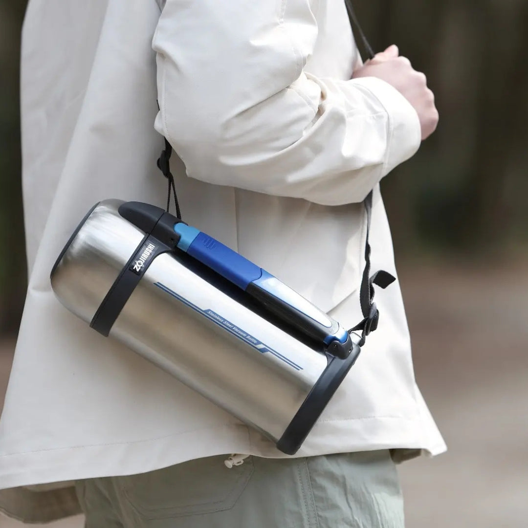 Zojirushi Stainless Steel Vacuum Insulated Bottle with Cup, SFCC - 1.3L/1.5L/1.8L/2.0L - Cookette