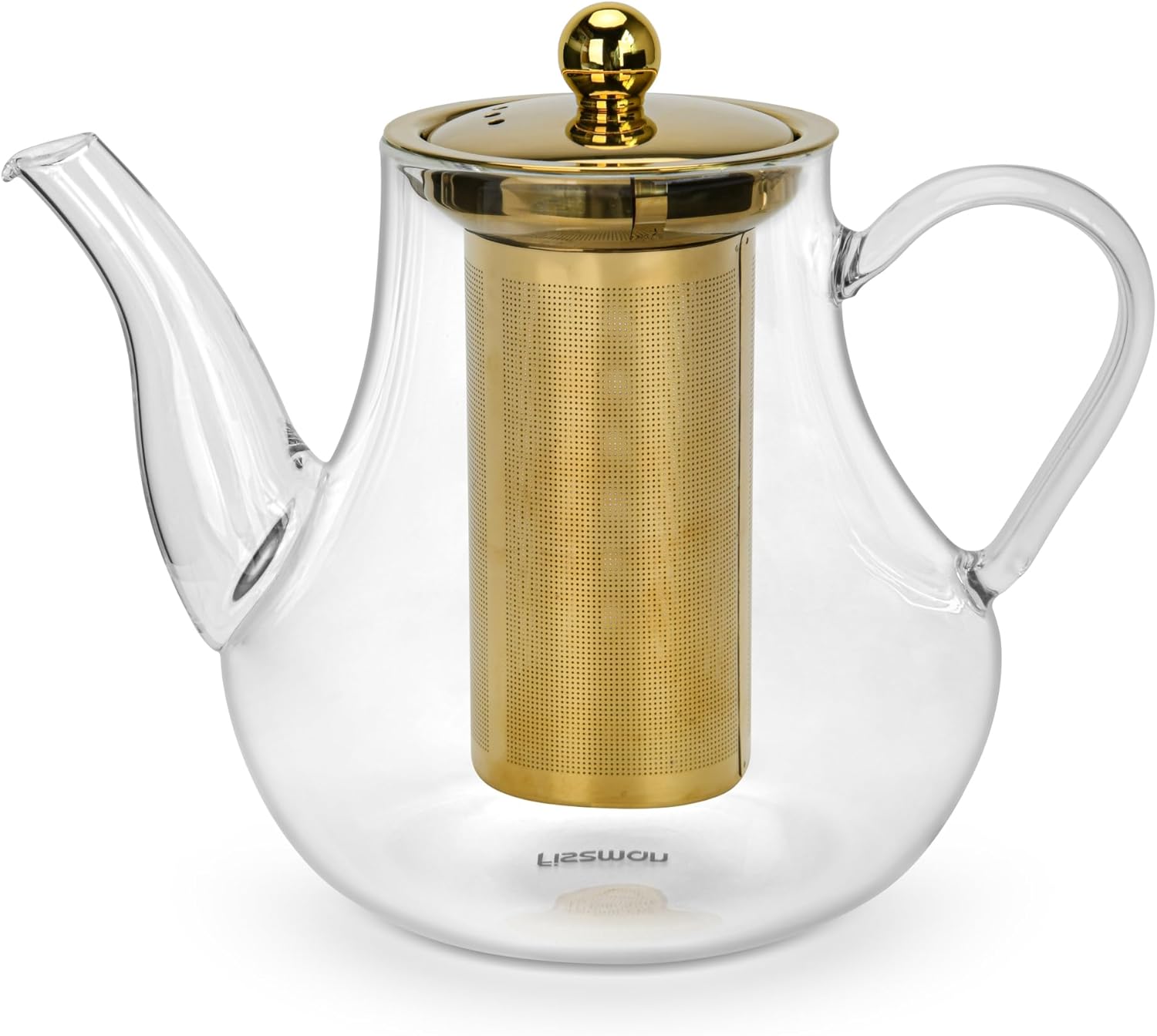Fissman 1200ml Glass Teapot with Infuser - Large Borosilicate Pot