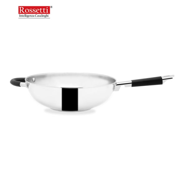 Art Couisine 28Cm Ss Stir Fry Wok W/ Helper Without Lid  # 1381