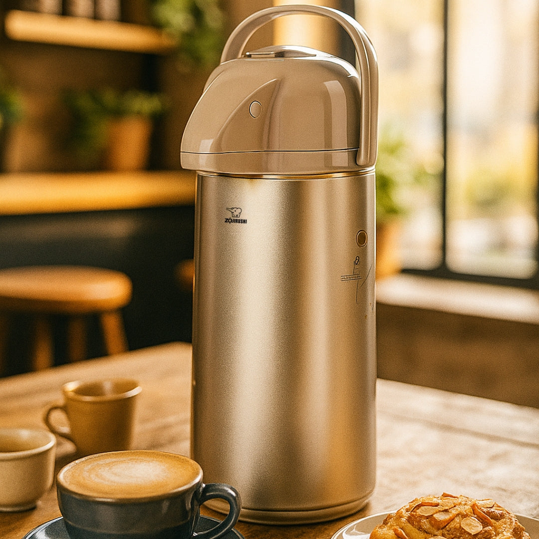 Zojirushi AAPE-19/22/25 Glass Liner Air Pot – Premium Vacuum Insulated Beverage Dispenser