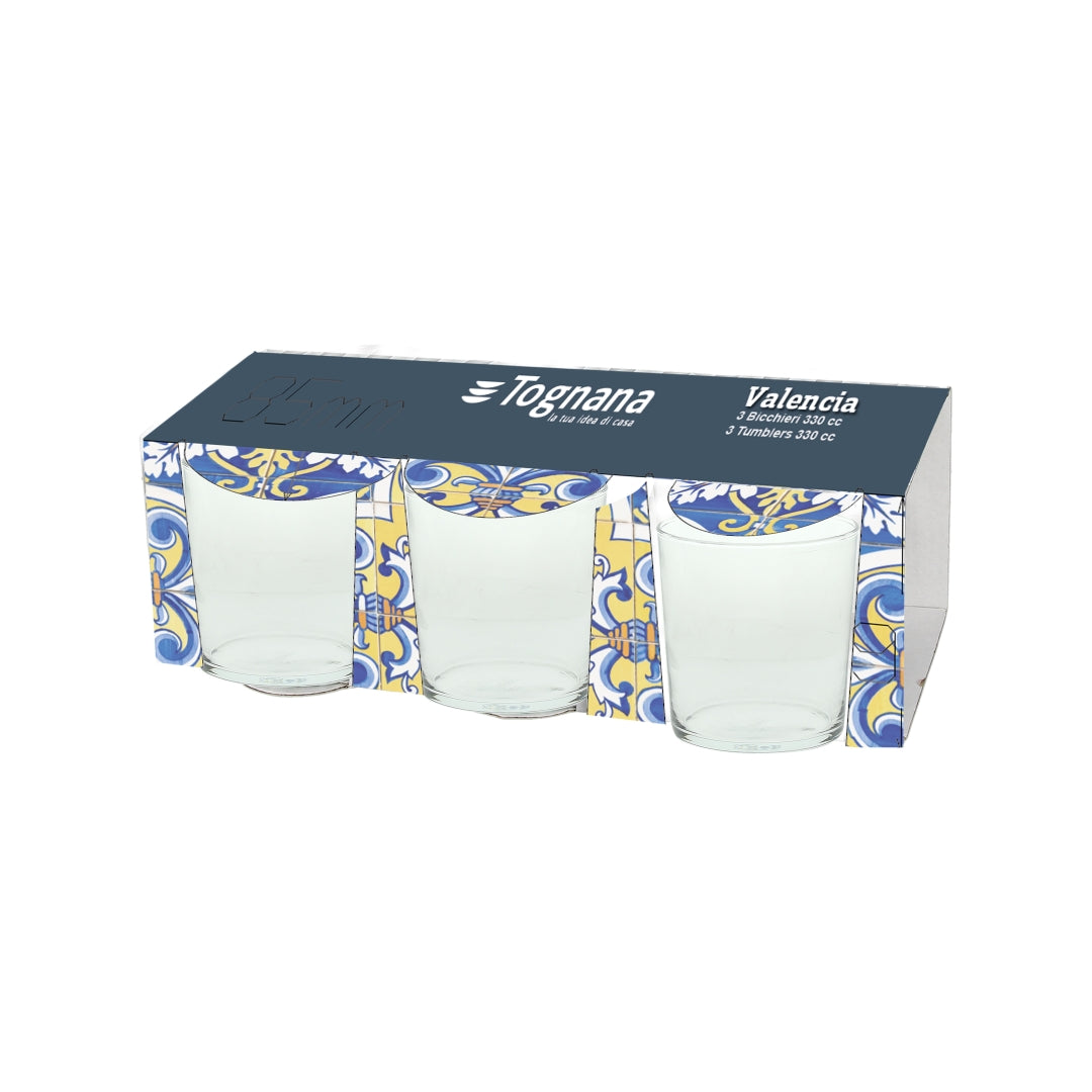 Tognana Set of 3 Glasses 210 CC - Valencia