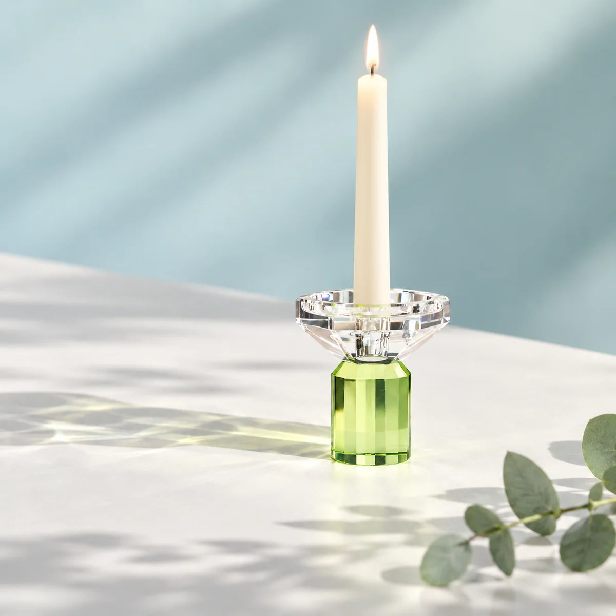 Touche Deco Iris Candle Holder - Lime Lumina Collection