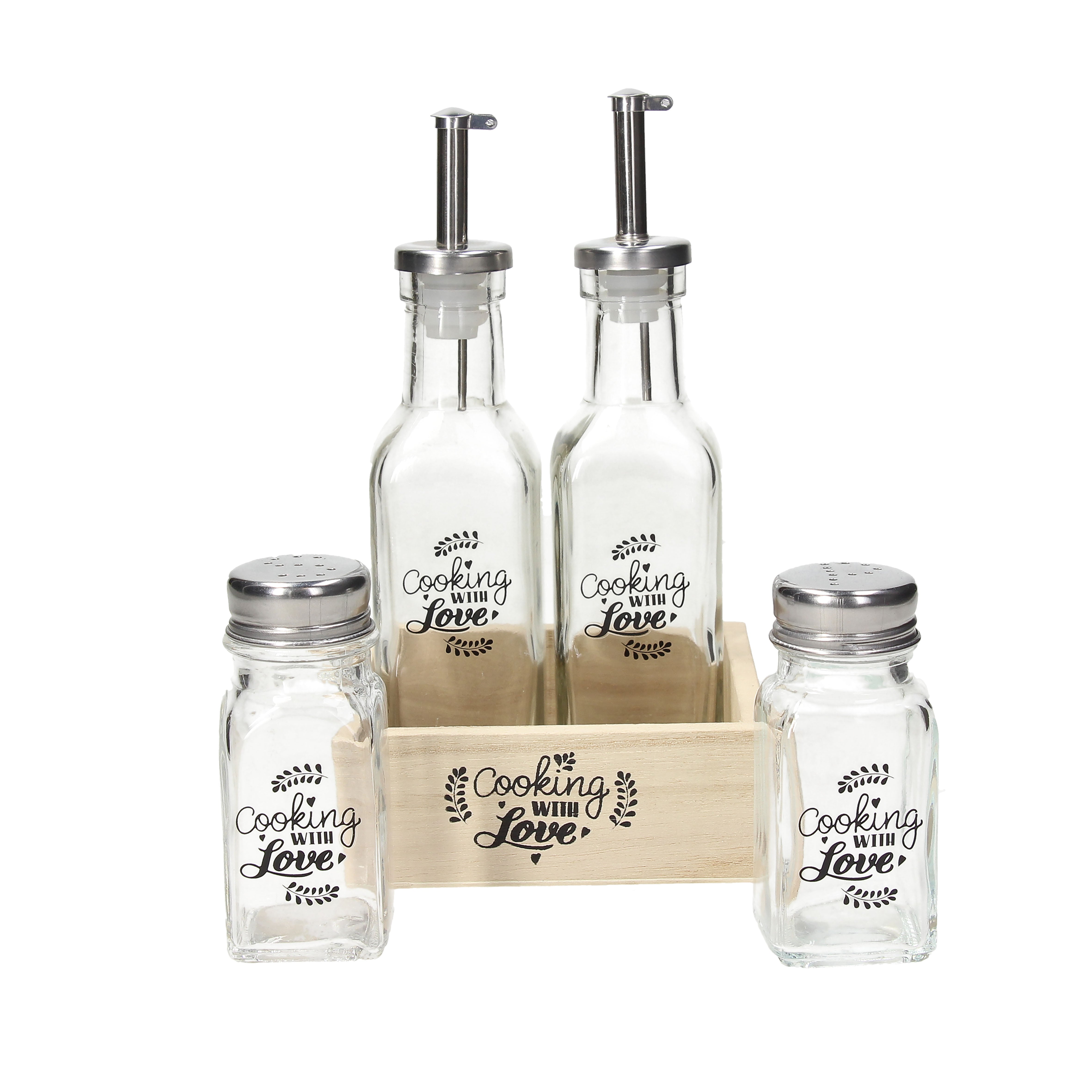 Tognana Oil/Vinegar/Salt/pepper Set Cooking With Love