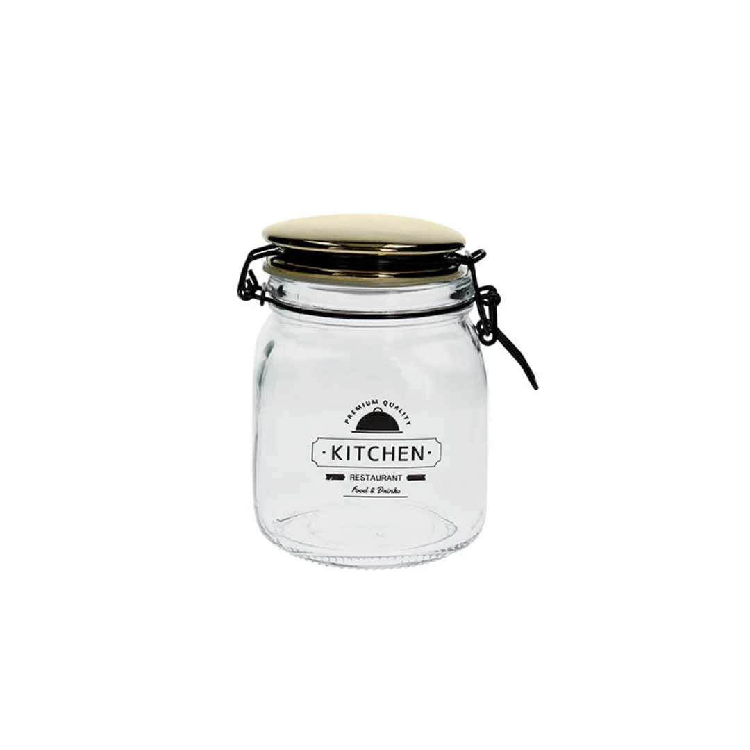 Tognana Airtight Lid Glass Jar - Food Storage Jar Small/Medium/Large - Cookette