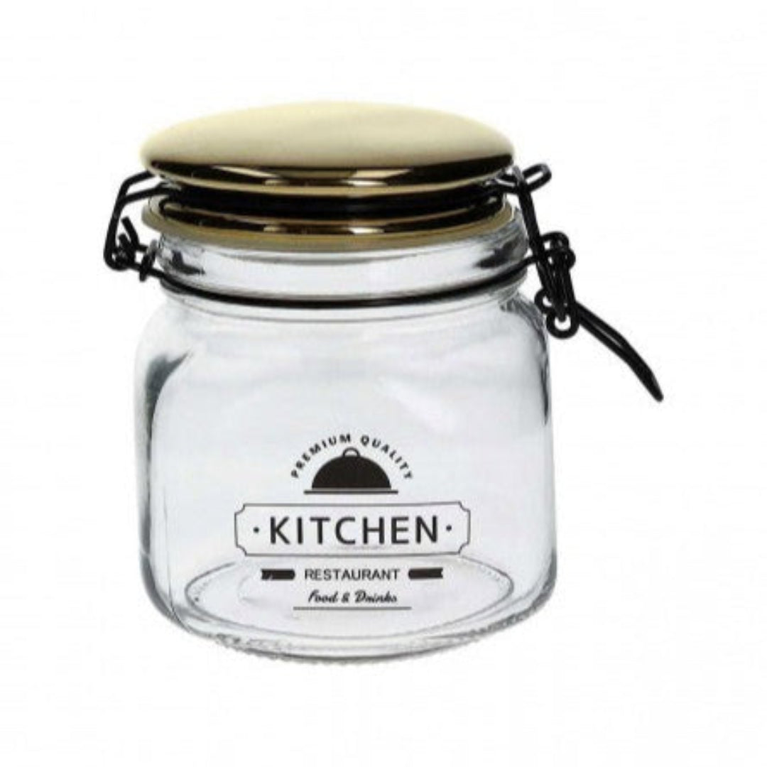 Tognana Airtight Lid Glass Jar - Food Storage Jar Small/Medium/Large