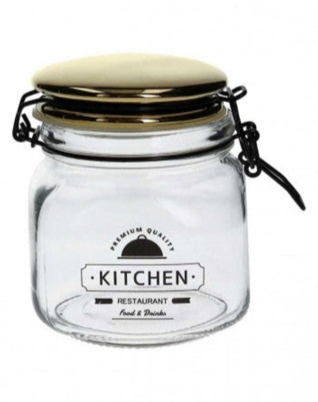 Tognana Airtight Lid Glass Jar - Food Storage Jar Small/Medium/Large