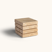 Touche Deco Travertine Coasters - Set of 4
