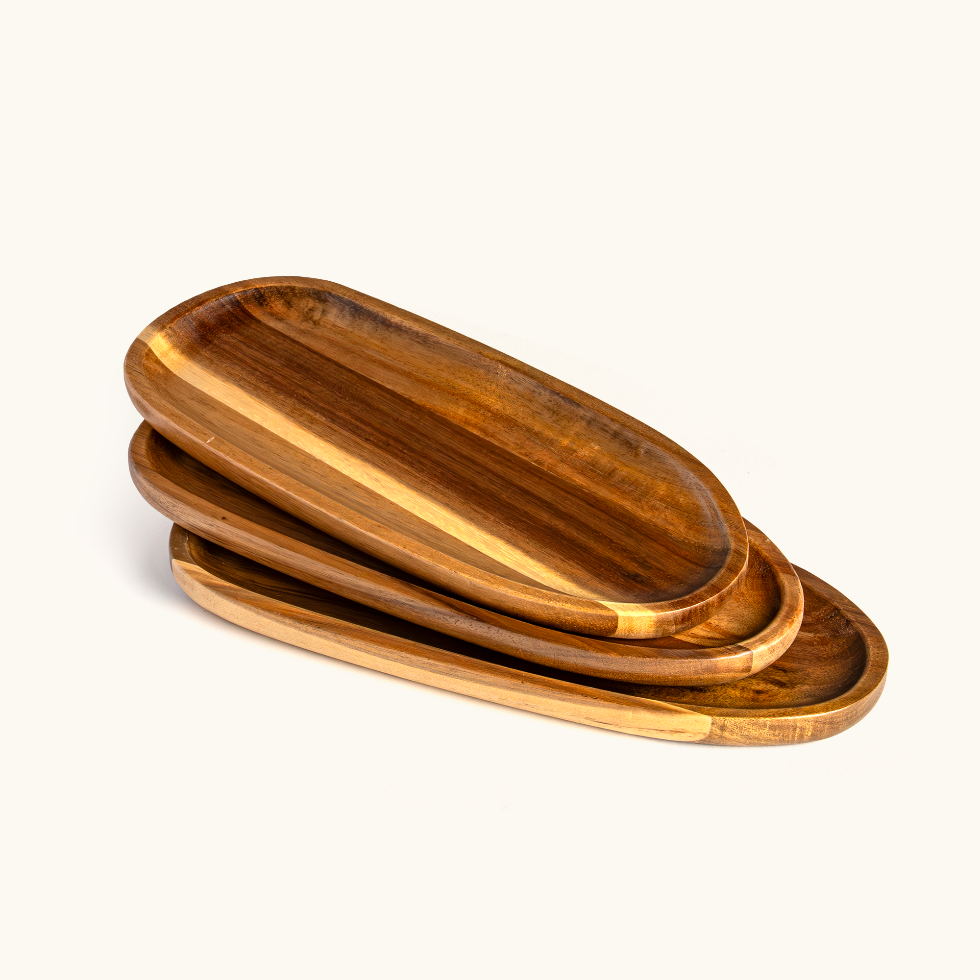 Touche Deco Acacia Oval Platter-Single Piece