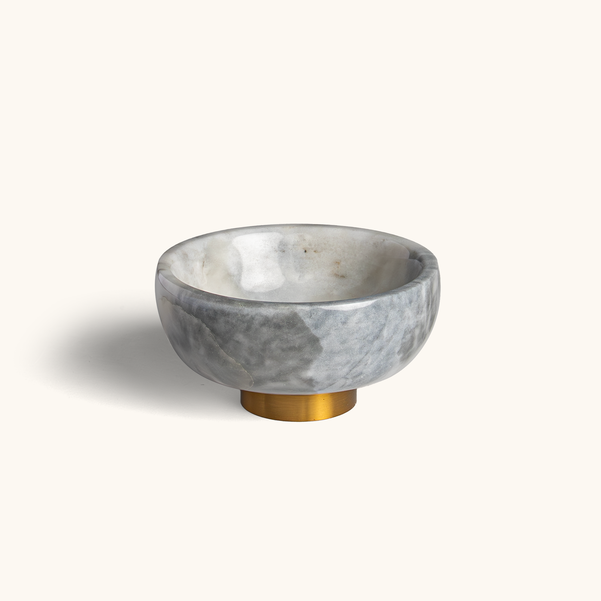 Touche Deco Marble Dip Bowl 1PC - Black/Gray/Orange