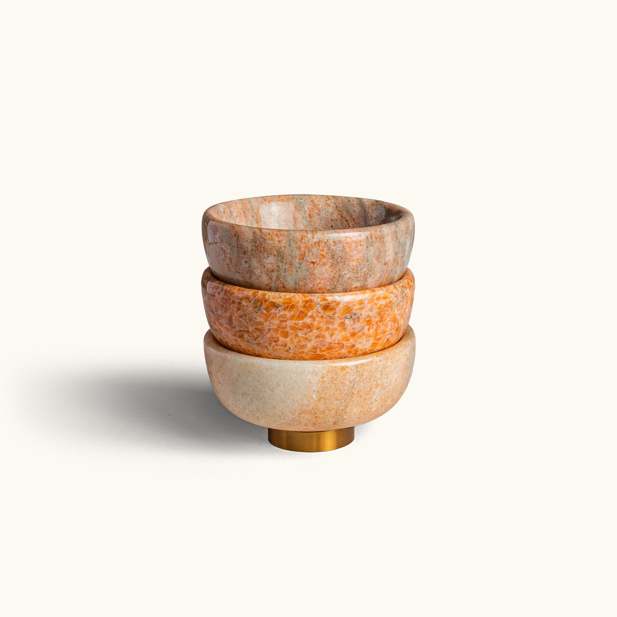 Touche Deco Marble Dip Bowl 1PC - Black/Gray/Orange