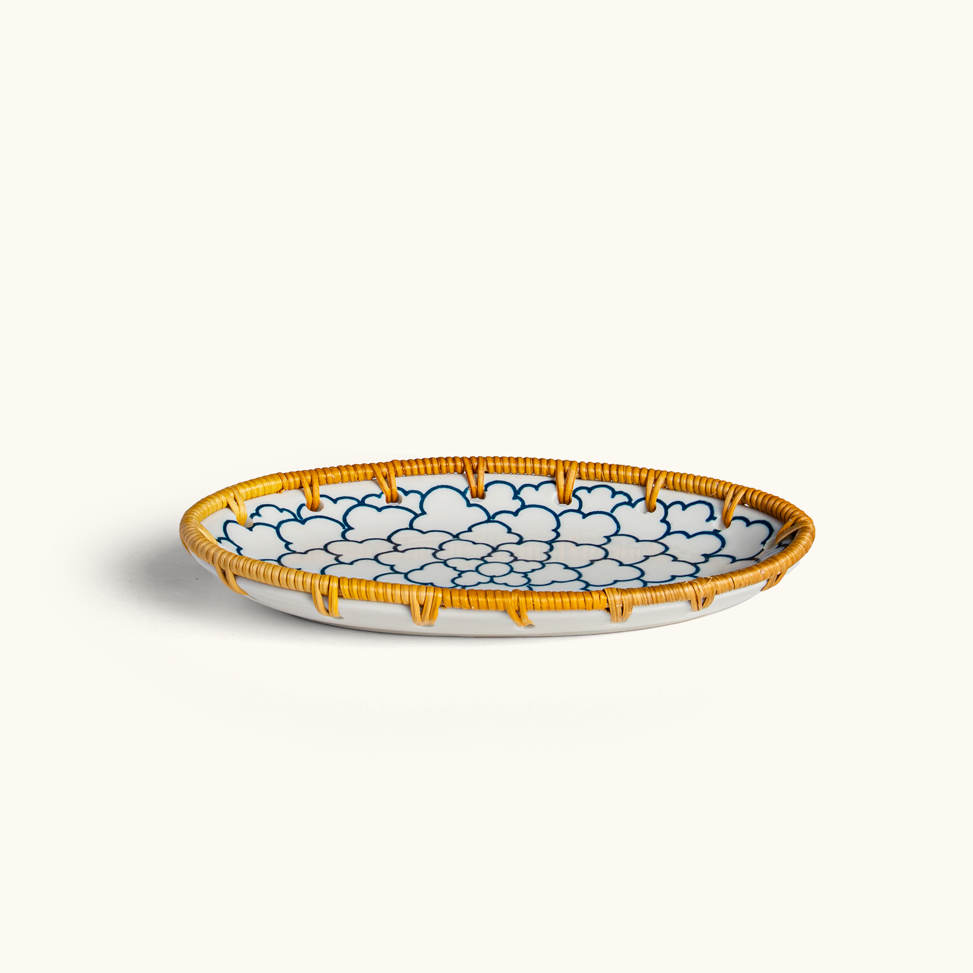 Touche Deco Arabesque Oval Plate-Single Piece - 11.5x20