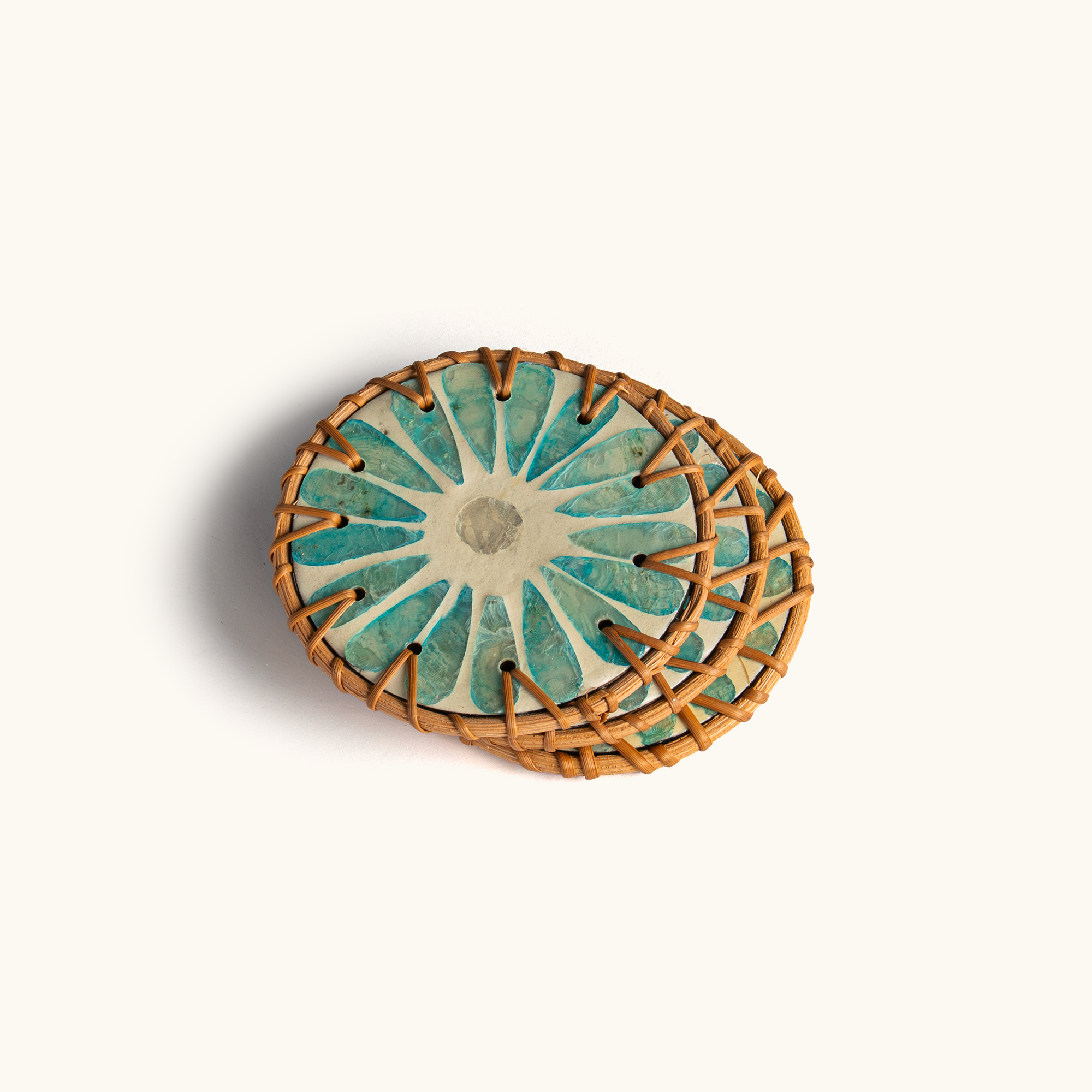 Touche Deco Mother of Pearl Coasters - set of 3