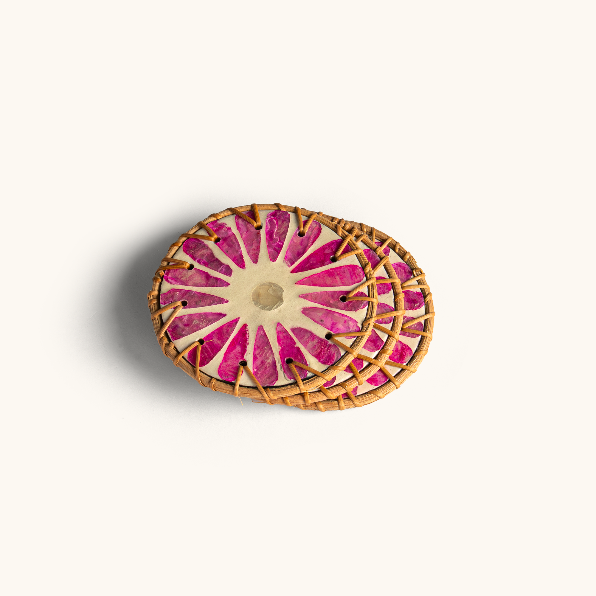 Touche Deco Mother of Pearl Coasters - set of 3