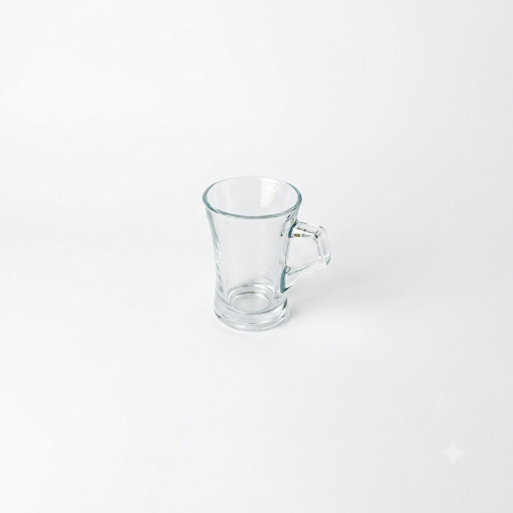 Pasabahce Azur Glass Mug Set – Clear Tea & Coffee Mugs