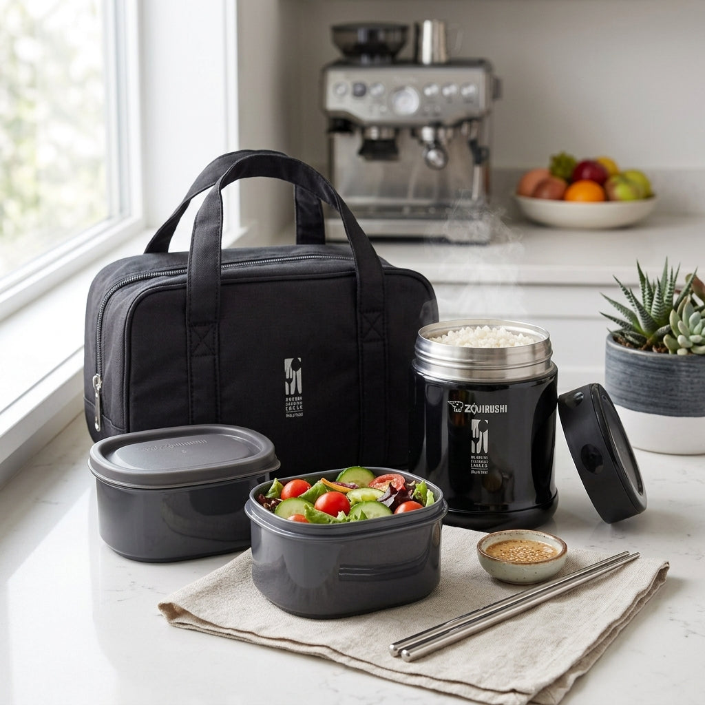 Zojirushi Stainless Steel Vacuum Insulated Food Jar 0.35L (SW-EZE35-BA) – Black