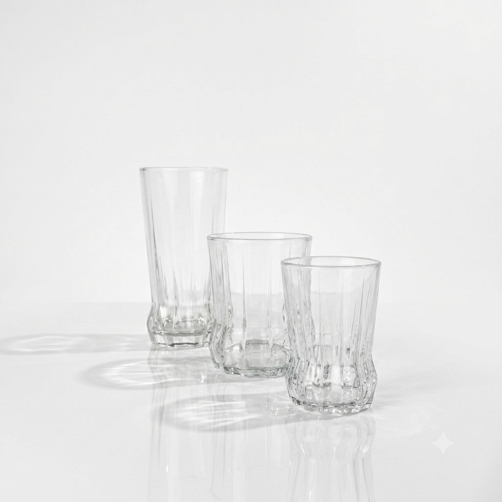 Pasabahce Gaia 18 Pieces Glass Set – Sodalime Glass Drinkware Set