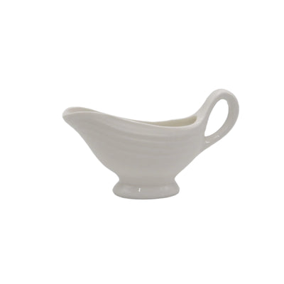 AJ Porcelain White ceramic 15cl Gravy Boat
