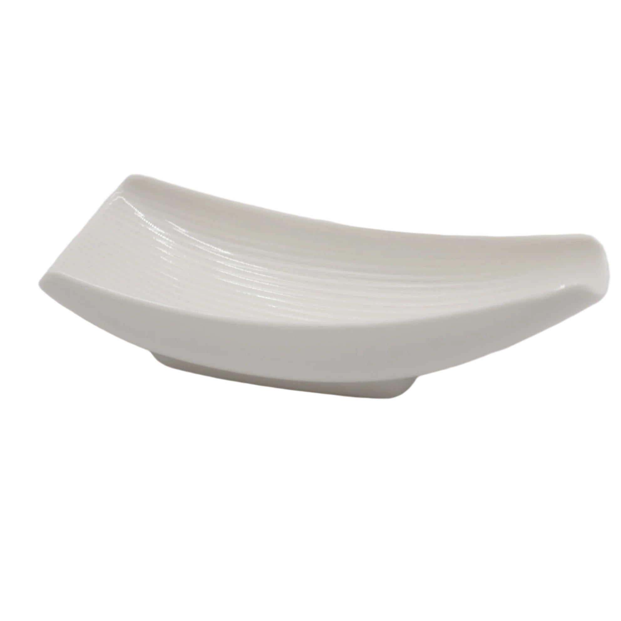 White ceramic 5.75" Sugar Sachet Holder - Cookette